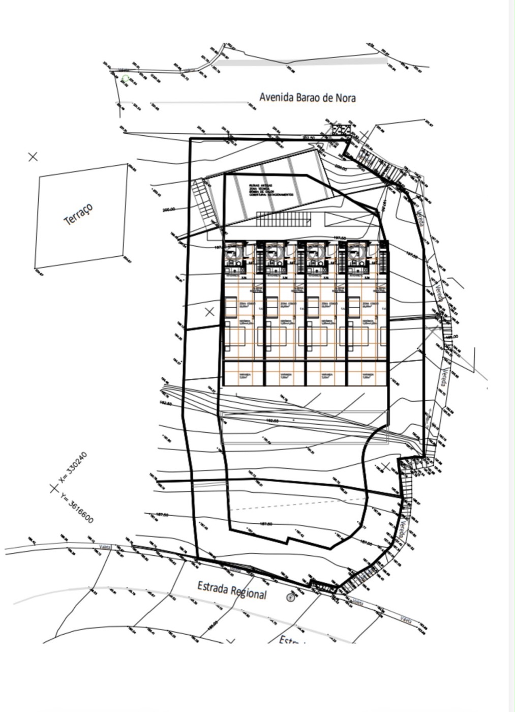 Site plan of the mini hotel