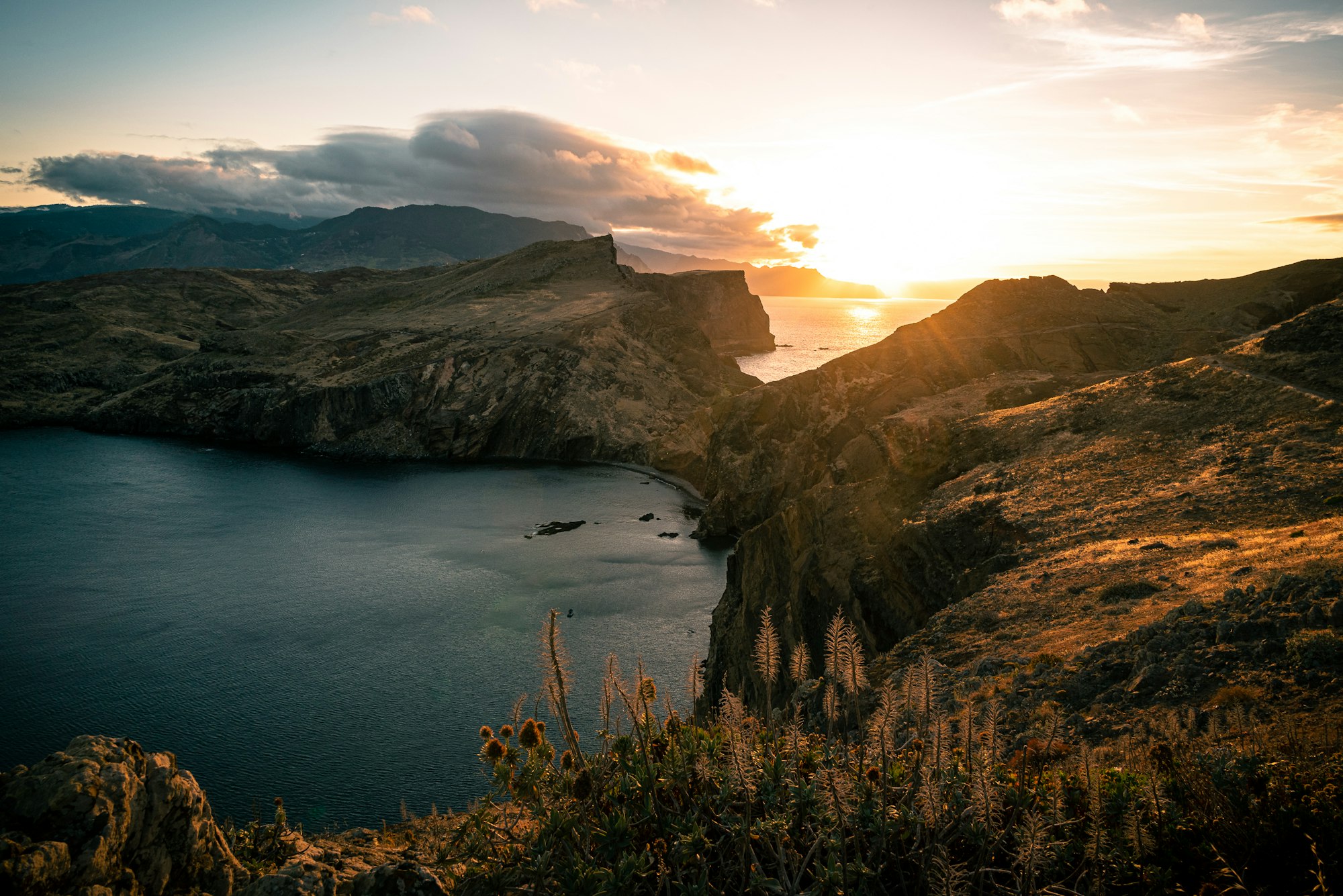 Ponta de São Lourenço at sunset
